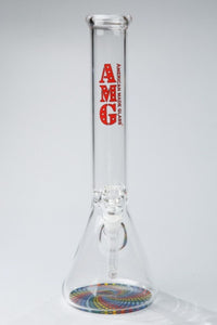 Thumbnail for AMG Rainbow Design Base Clear Beaker - American 420 Online SmokeShop