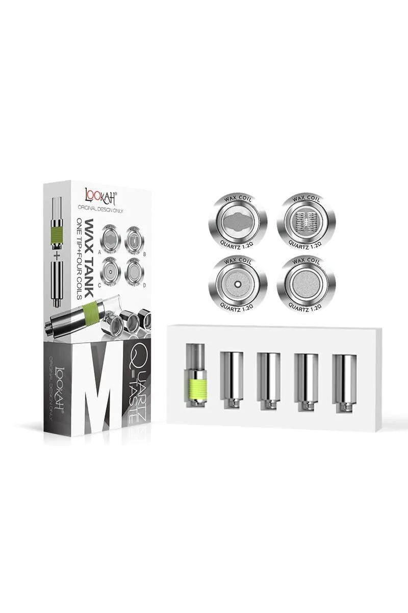 Lookah 510 Quartz Coil Atomizer for WAX/Concentrate Use (4 Packs + Mouthpiece) - American 420 Online SmokeShop