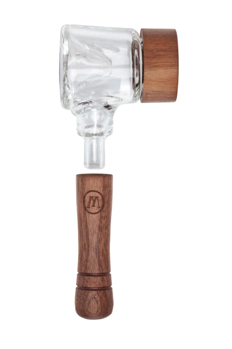 Marley Natural GLASS & WALNUT Spoon Pipe - American 420 Online SmokeShop