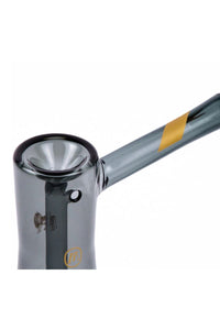 Thumbnail for Marley Natural SMOKED GLASS Bubbler with Gold Line Decals - American 420 Online SmokeShop
